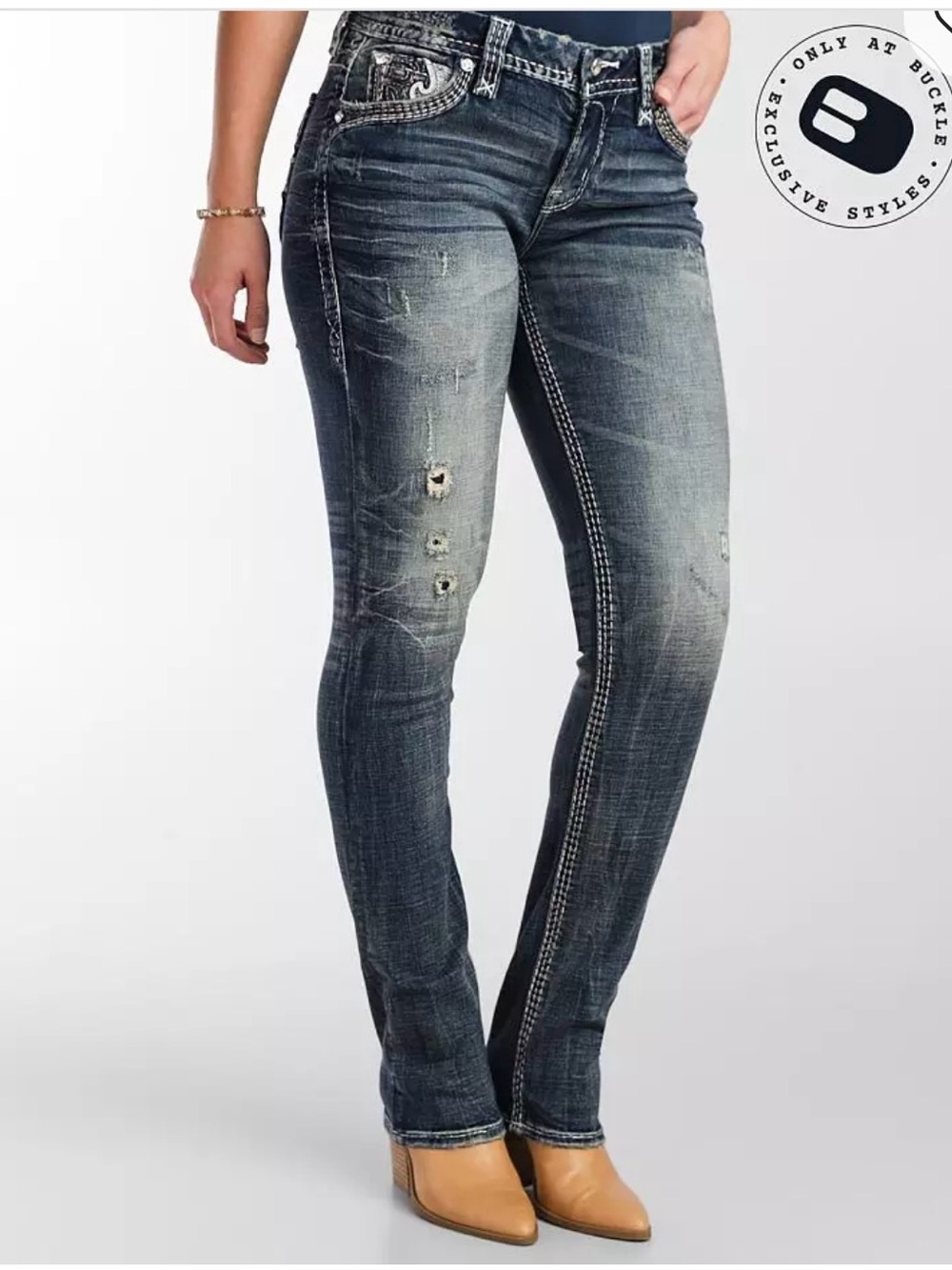 Rock Revival New  Tama Easy Straight Stretch Jean Size 29/32 New